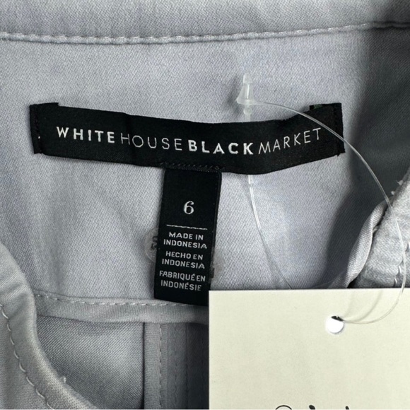 White House Black Market Light Gray Bomber Jacket - Picture 5 of 7